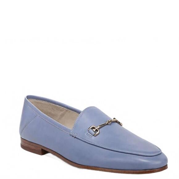 NEW SAM EDELMAN women's loraine leather loafer in blue - Picture 5 of 5